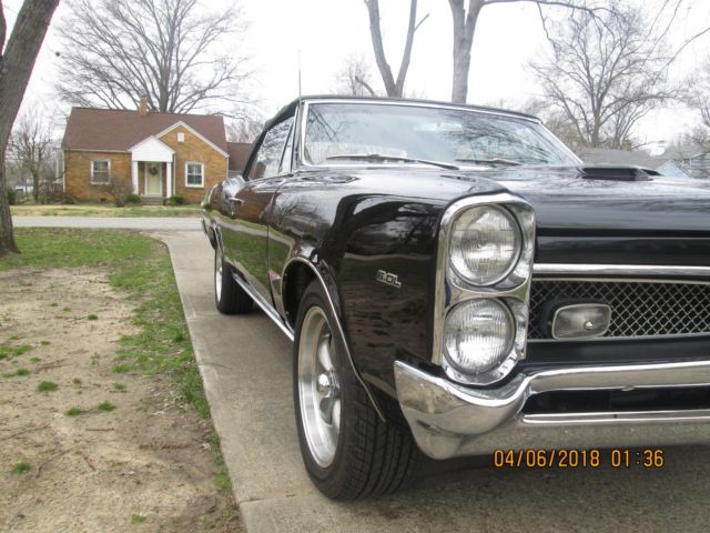 1966 Black Pontiac GTO Convertible