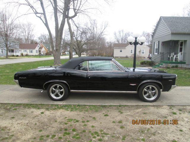 1966 Black Pontiac GTO Convertible