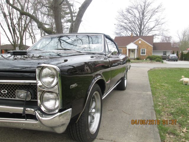 1966 Black Pontiac GTO Convertible