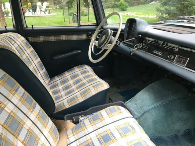 1966 Blue Mercedes-Benz 200-Series Sedan