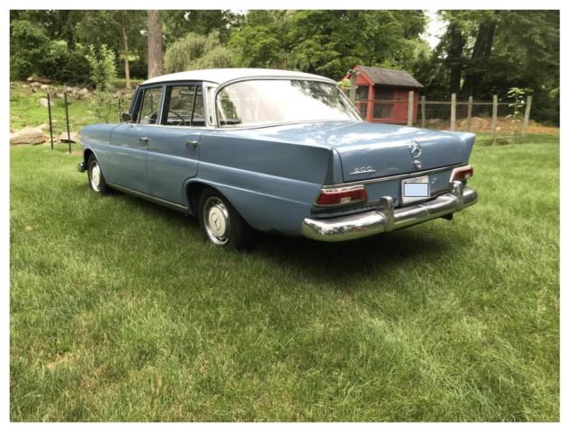 1966 Blue Mercedes-Benz 200-Series Sedan