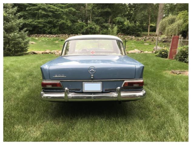 1966 Blue Mercedes-Benz 200-Series Sedan