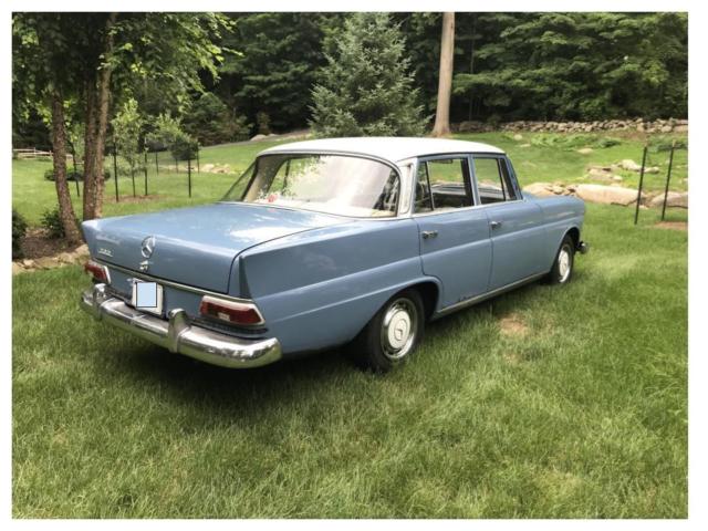 1966 Blue Mercedes-Benz 200-Series Sedan