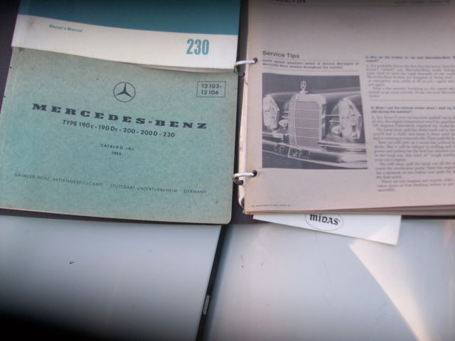 1966 White Mercedes-Benz 200-Series 4 Door Sedan