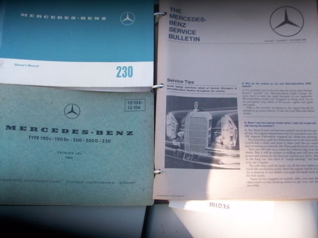 1966 White Mercedes-Benz 200-Series 4 Door Sedan