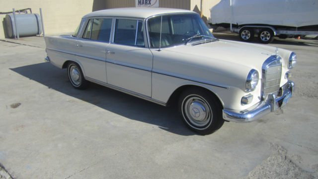 1966 Cream Mercedes-Benz 200-Series Sedan