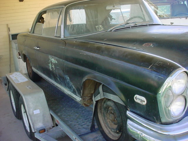 1966 Black Mercedes-Benz S-Class Coupe