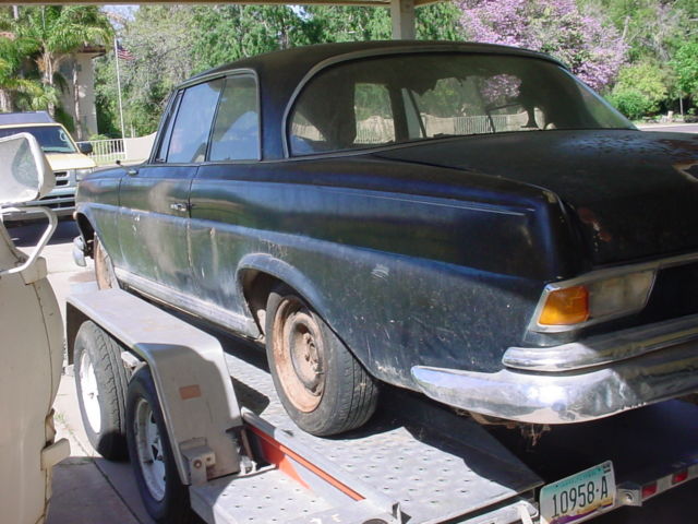1966 Black Mercedes-Benz S-Class Coupe