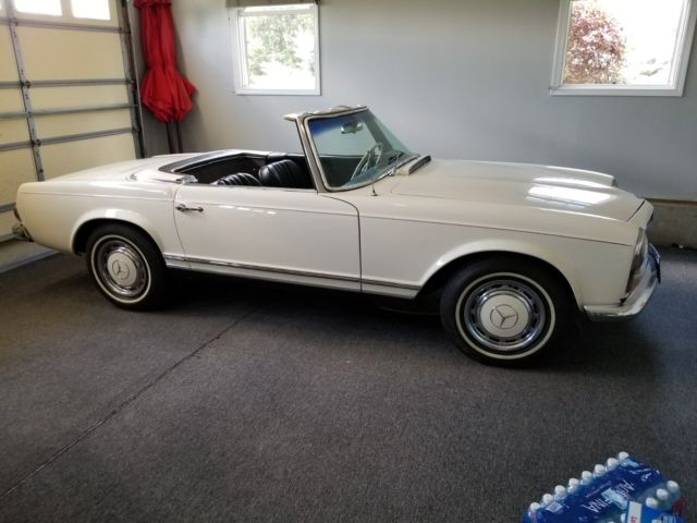 1966 White Mercedes-Benz SL-Class Convertible
