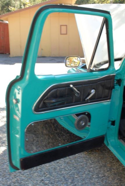 1966 Carribean Turquoise / Wimbledon White Ford F-100 Standard Cab Pickup