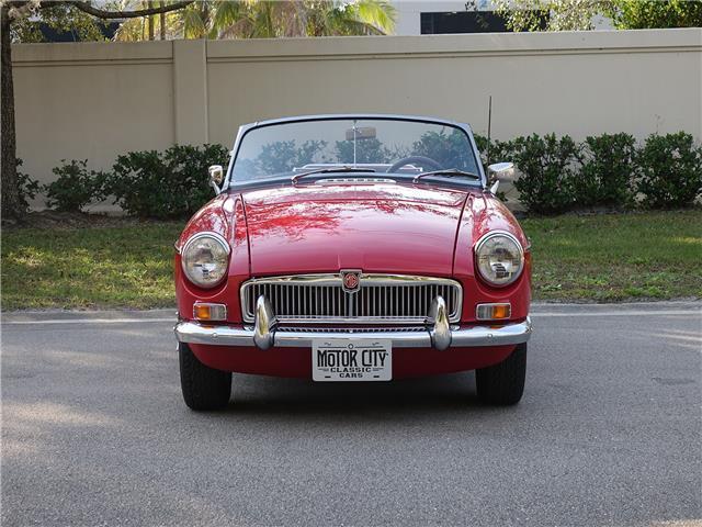 1966 Red MG MGB Convertible