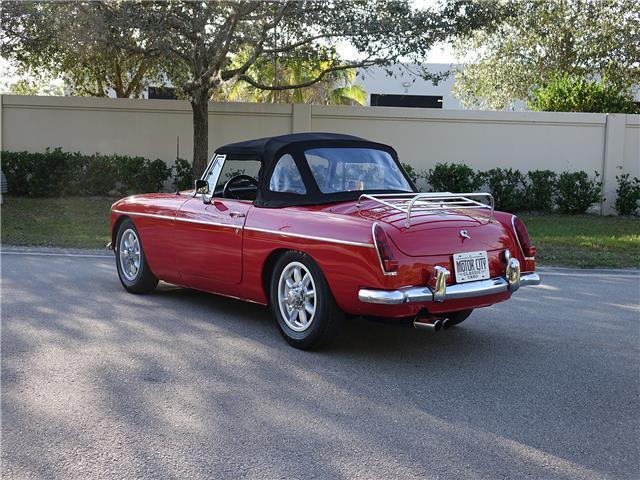 1966 Red MG MGB Convertible