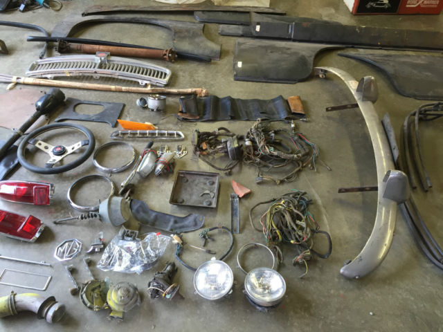 1966 Yellow MG MGB Convertible