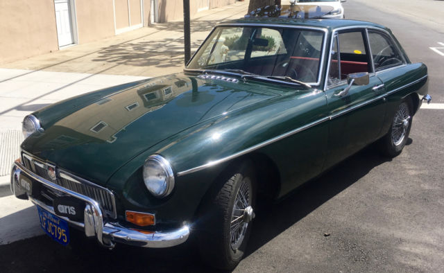 1966 Green MG MGB Coupe