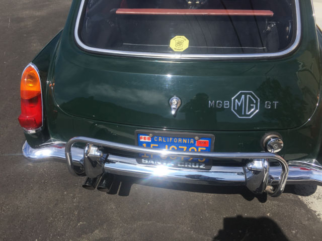 1966 Green MG MGB Coupe