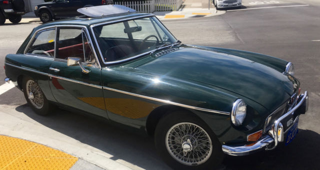 1966 Green MG MGB Coupe