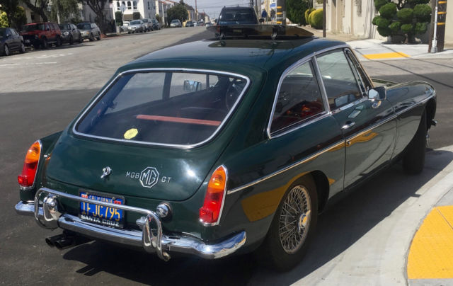 1966 Green MG MGB Coupe
