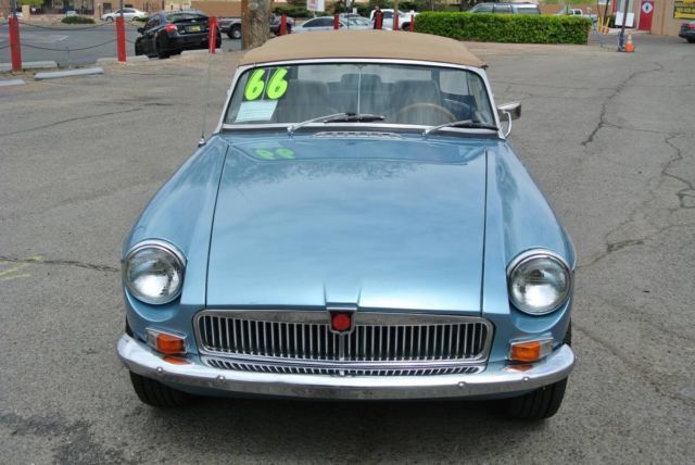 1966 Blue MG MGB Convertible