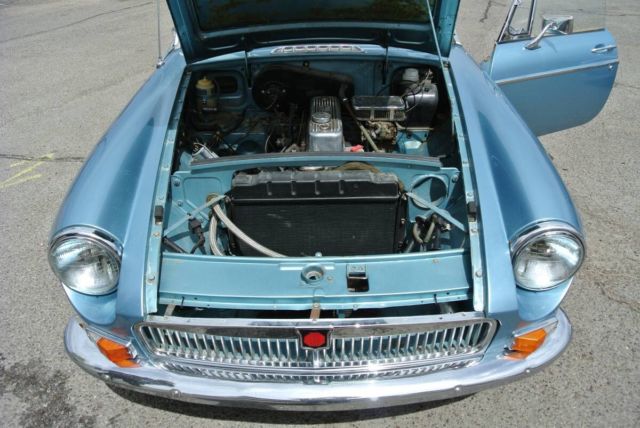 1966 Blue MG MGB Convertible