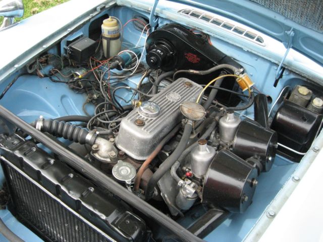 1966 Blue MG MGB Convertible