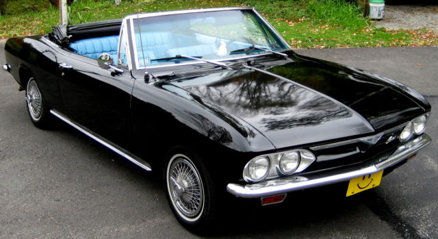 1966 Black Chevrolet Corvair Convertible