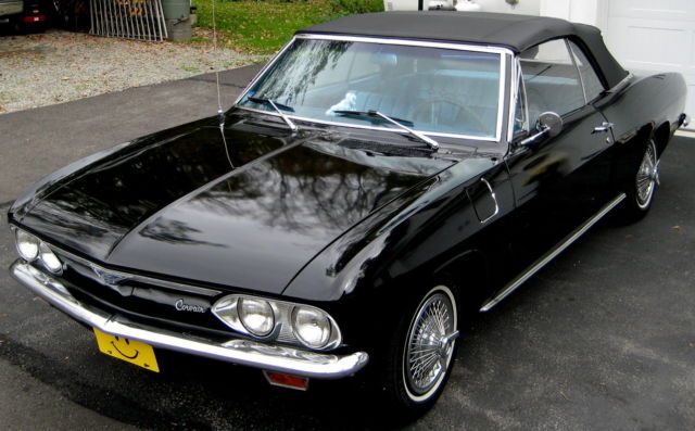 1966 Black Chevrolet Corvair Convertible