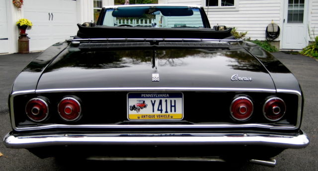 1966 Black Chevrolet Corvair Convertible