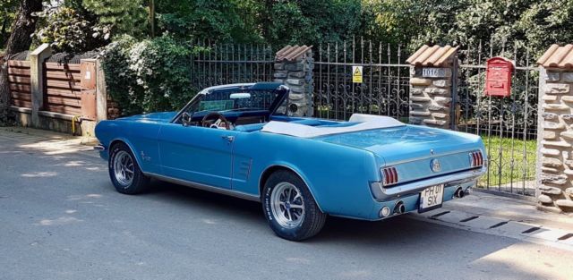 1966 Blue Ford Mustang Convertible