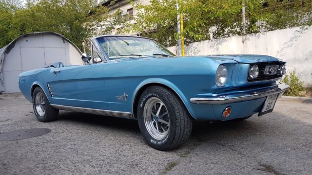 1966 Blue Ford Mustang Convertible