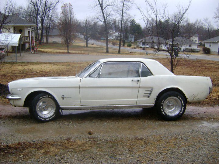 1966 White Ford Mustang Coupe