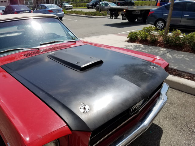 1966 Red Ford Mustang Convertible