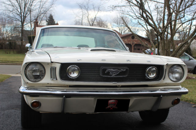 1966 White Ford Mustang Coupe