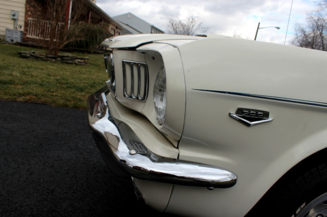 1966 White Ford Mustang Coupe