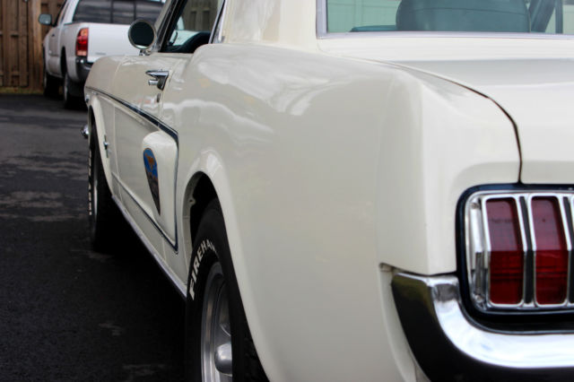 1966 White Ford Mustang Coupe
