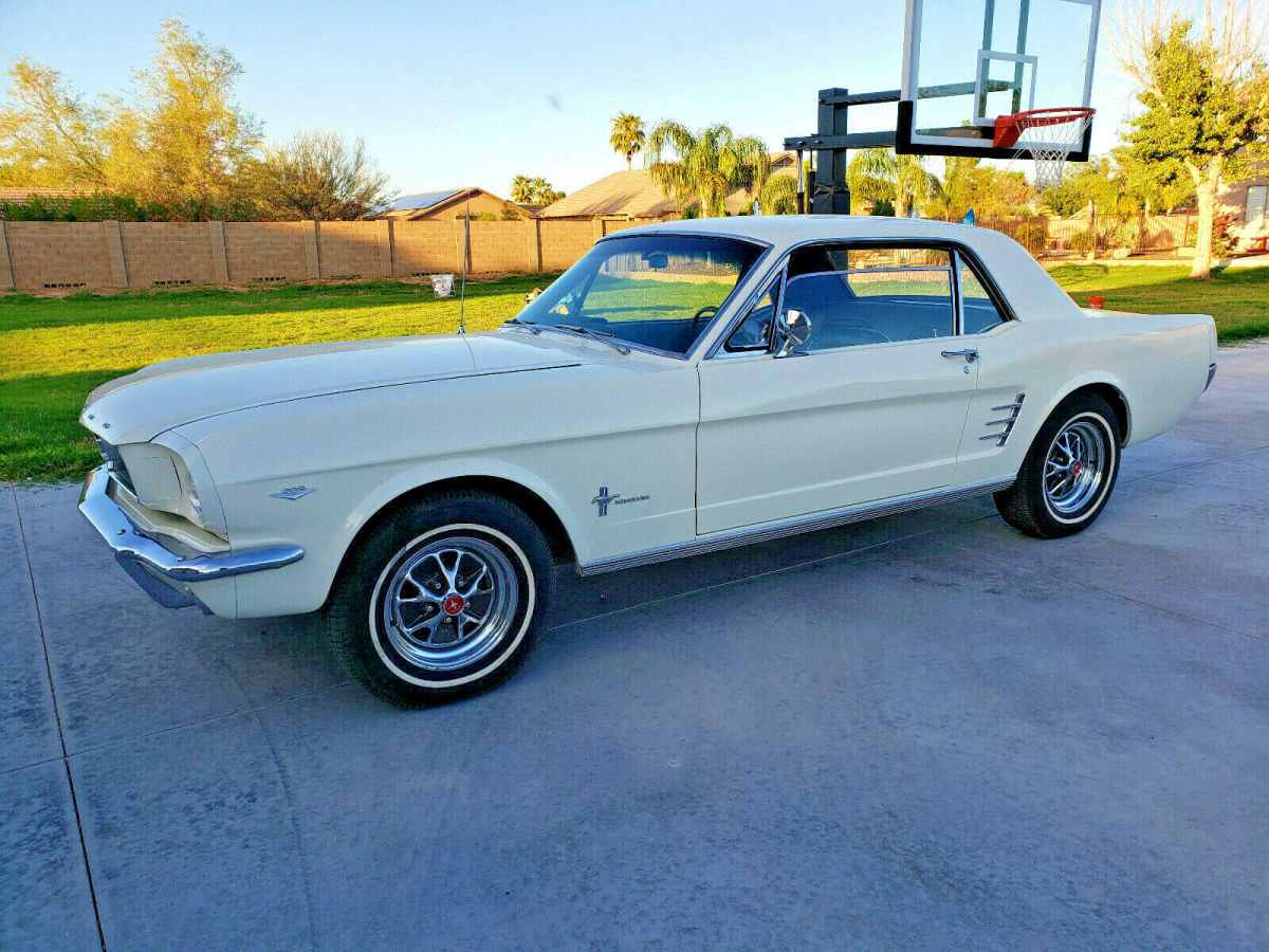 1966 White Ford Mustang Coupe