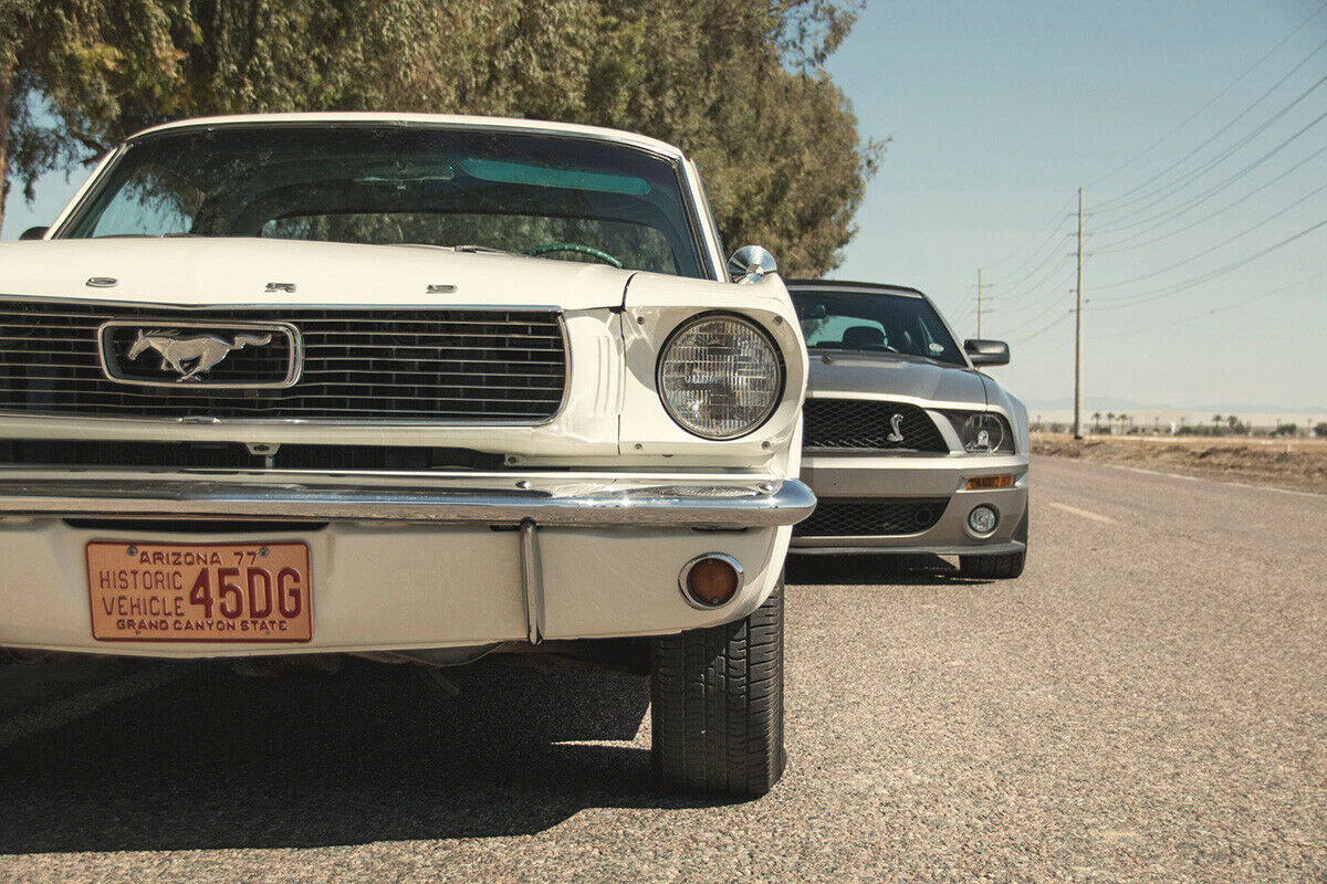 1966 White Ford Mustang Coupe
