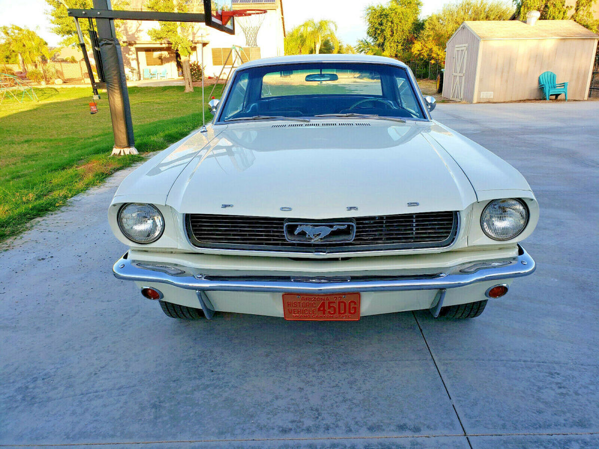 1966 White Ford Mustang Coupe