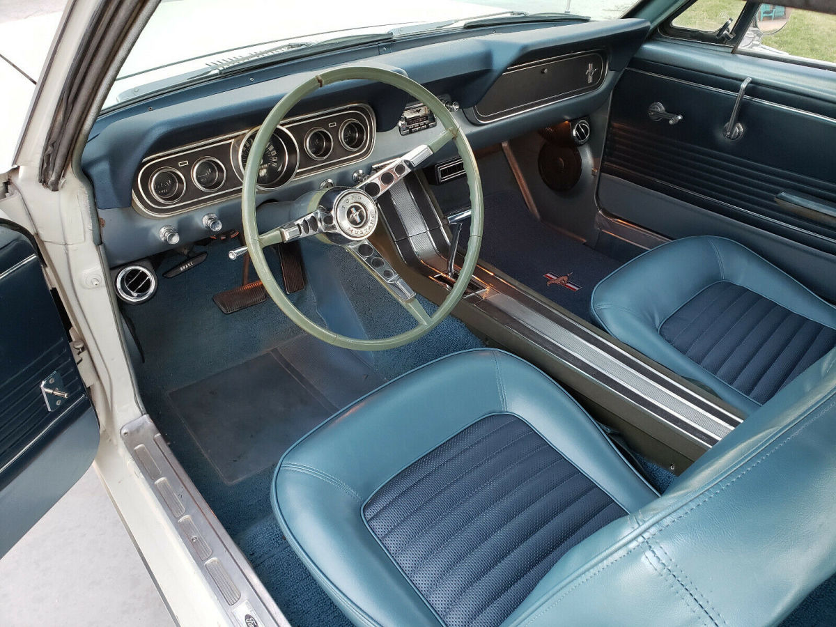 1966 White Ford Mustang Coupe