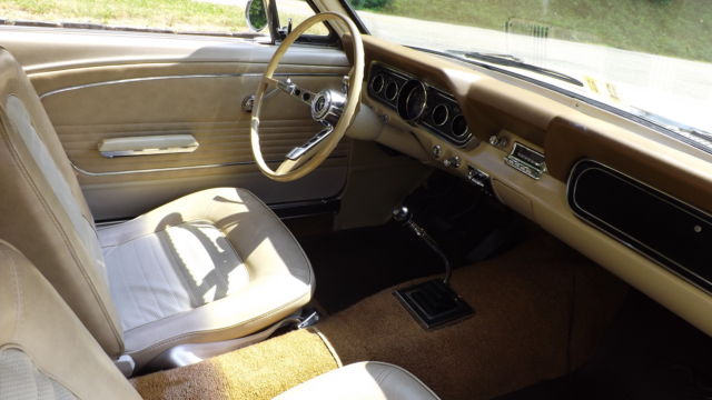 1966 sand Ford Mustang hardtop