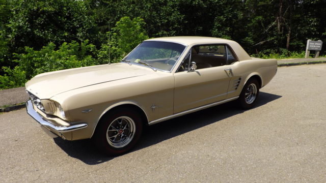 1966 sand Ford Mustang hardtop