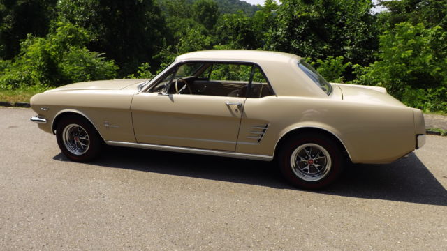 1966 sand Ford Mustang hardtop