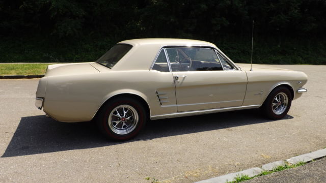 1966 sand Ford Mustang hardtop