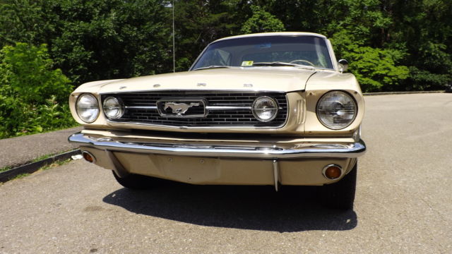 1966 sand Ford Mustang hardtop