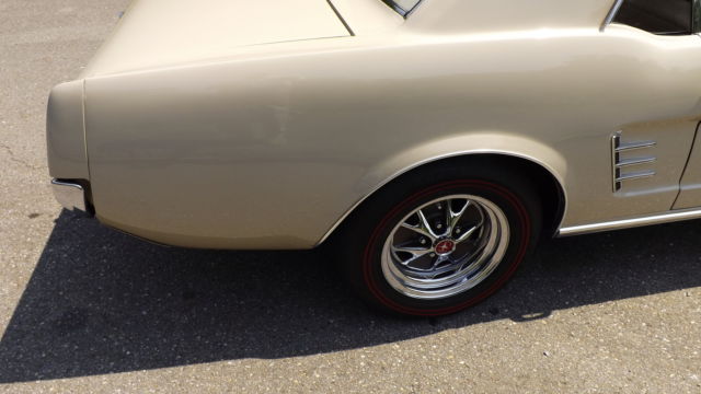 1966 sand Ford Mustang hardtop