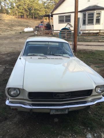 1966 white Ford Mustang Coupe