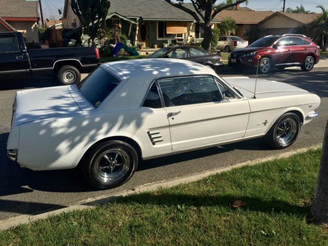 1966 White Ford Mustang Coupe