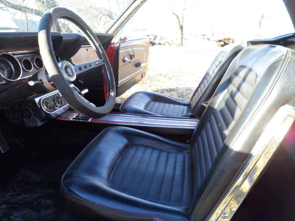 1966 red Ford Mustang