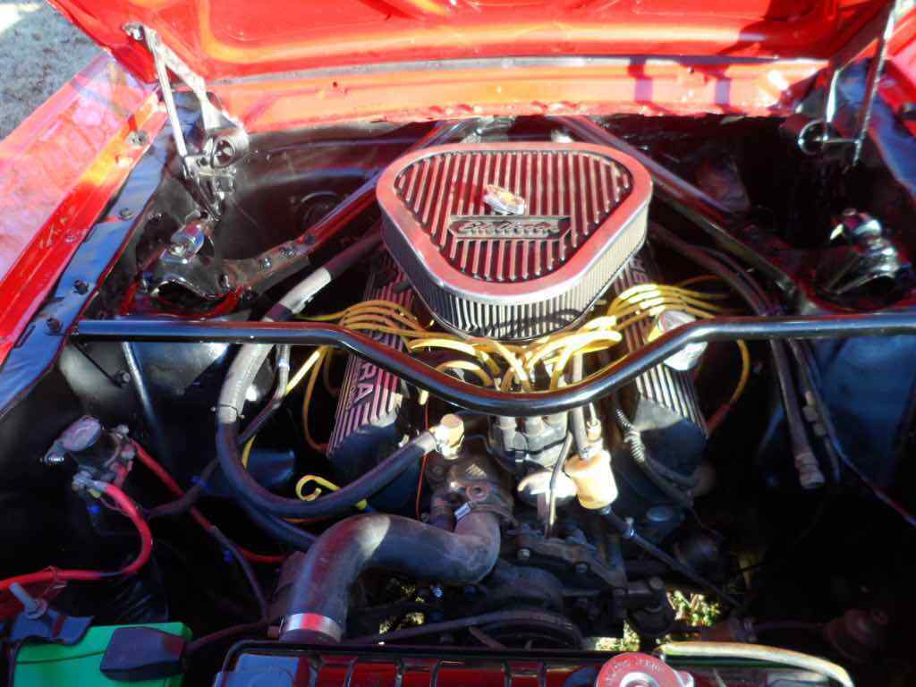 1966 red Ford Mustang