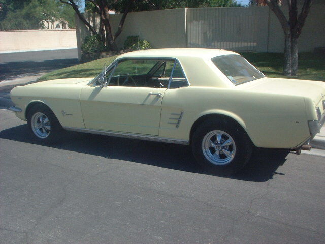 1966 Yellow Ford Mustang Coupe