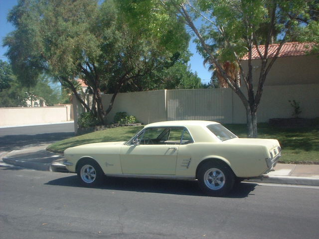 1966 Yellow Ford Mustang Coupe